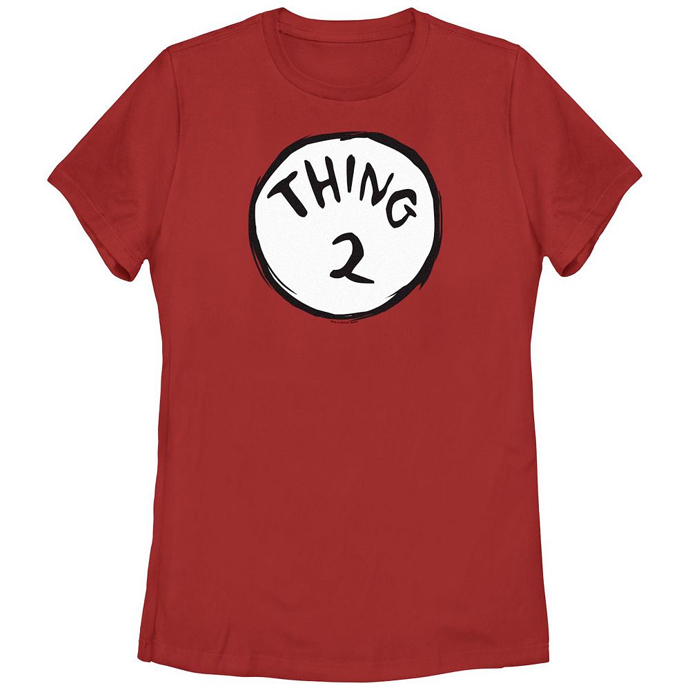 Juniors dr seuss thing 2 graphic tee