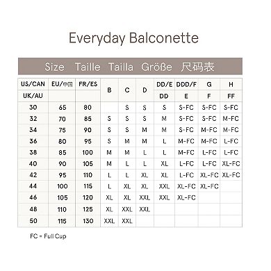 Bravado Designs Balconette Full Cup Everyday Wireless Bra 11058