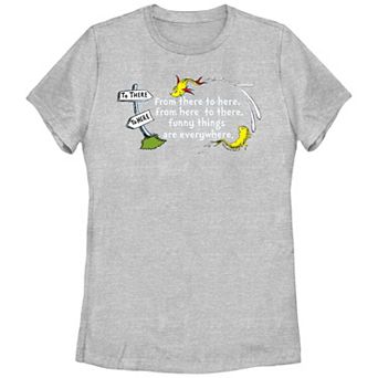 Juniors' Dr. Seuss Funny Things Are Everywhere Graphic Tee