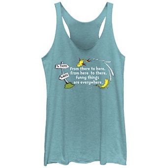 Juniors' Dr. Seuss Funny Things Are Everywhere Racerback Tank Top