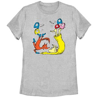 Juniors' Dr. Seuss Tick Tock Fox Guy Graphic Tee