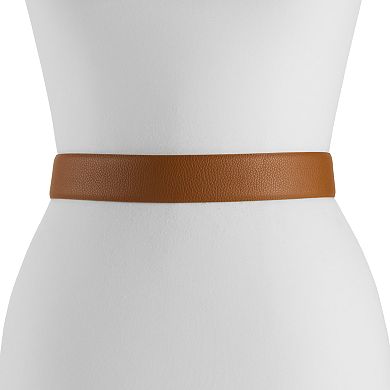 Women's Nine West Pebble Grain Panel Belt