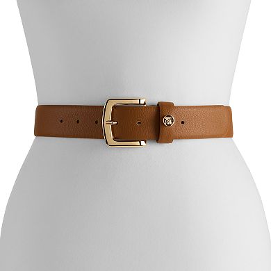Women's Nine West Pebble Grain Panel Belt