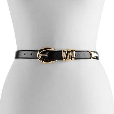 Women's Nine West Sculptural Hardware Panel Belt