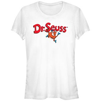 Juniors' Dr. Seuss Fox In Socks Fitted Graphic Tee