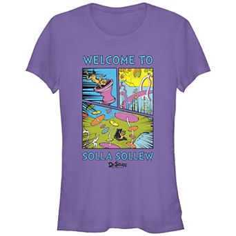 Juniors' Dr. Seuss Welcome To Solla Sollew Fitted Graphic Tee