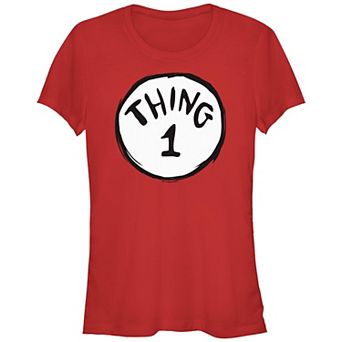 Juniors' Dr. Seuss Thing 1 Fitted Graphic Tee