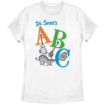 Juniors' Dr. Seuss ABC Book Cover Graphic Tee