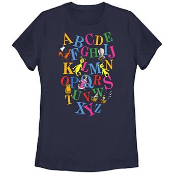 Juniors' Dr. Seuss Character Alphabet Graphic Tee