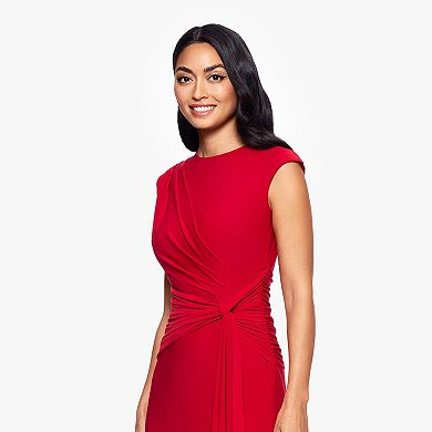 Women's BA Nites Sleeveless Side Knot Long Dress