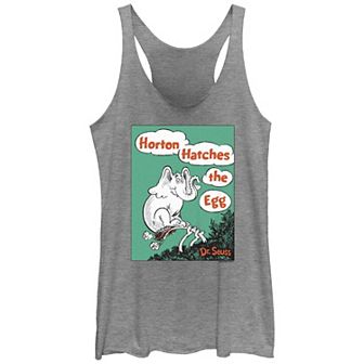Juniors' Dr. Seuss Horton Hatches The Egg Racerback Tank Top