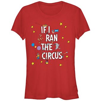 Juniors' Dr. Seuss If I Ran The Circus Fitted Graphic Tee