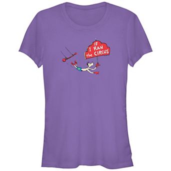 Juniors' Dr. Seuss If I Ran The Circus Swing Fitted Graphic Tee