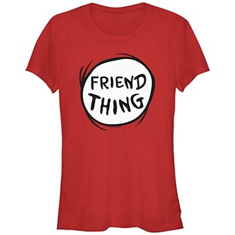 Juniors' Dr. Seuss Friend Thing Fitted Graphic Tee