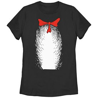 Juniors' Dr. Seuss The Cat In The Hat Costume Graphic Tee