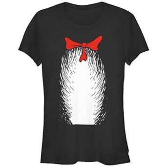 Juniors' Dr. Seuss The Cat In The Hat Costume Fitted Graphic Tee