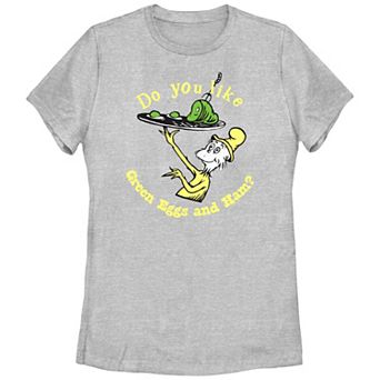 Juniors' Dr. Seuss Do You Like Green Eggs And Ham Graphic Tee