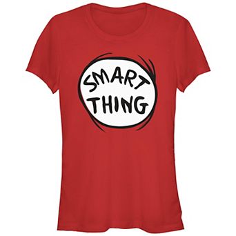 Juniors' Dr. Seuss Smart Thing Fitted Graphic Tee