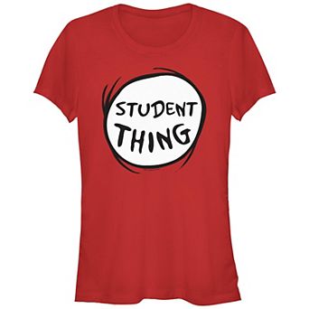 Juniors' Dr. Seuss Student Thing Fitted Graphic Tee