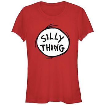 Juniors' Dr. Seuss Silly Thing Fitted Graphic Tee