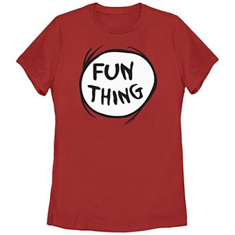 Juniors' Dr. Seuss Fun Thing Graphic Tee
