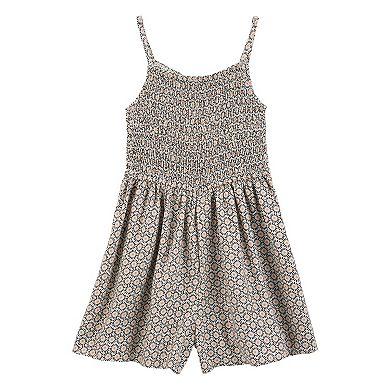 Girls 4-14 Carter's Geo Print Smocked Jumpsuit