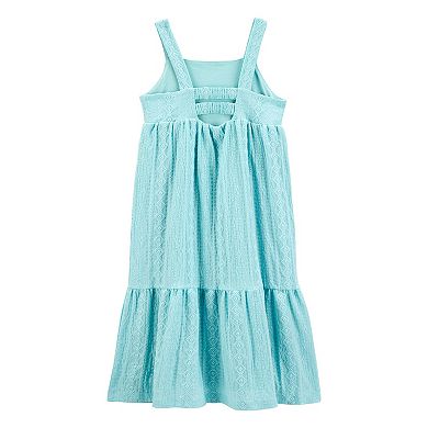 Girls 4-14 Carter's Tiered Textured Midi Dress