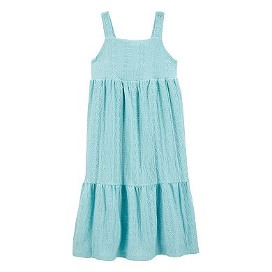 Girls 4-14 Carter's Tiered Textured Midi Dress