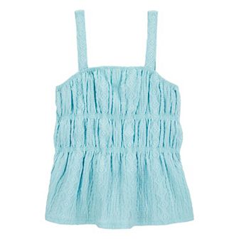 Girls 4-14 Carter's Ruched Textured Tank Top