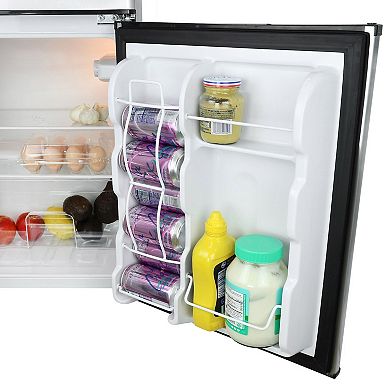 MegaChef 3.2-ft. 2 Door Stainless Steel Refrigerator/Freezer