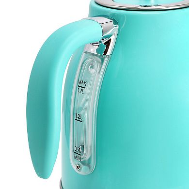 MegaChef 2-pc. 1.7 Liter Electric Tea Kettle & 2 Slice Toaster Set