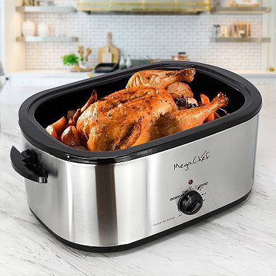 MegaChef 22-qt. Electric Roaster Oven with High Dome Self-Basting Lid