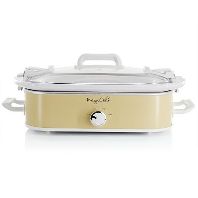 MegaChef 3.5 Quart Cream Casserole Slow Cooker