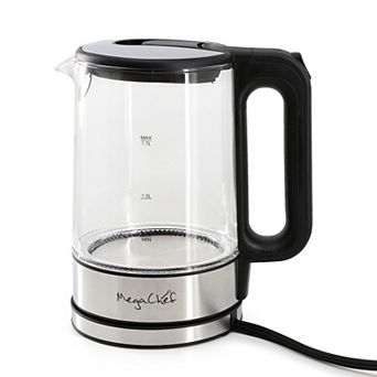MegaChef 1.7 Liter Glass Electric Tea Kettle