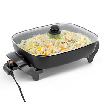 MegaChef 14.96 in Non-Stick Coating Electric Fry Pan