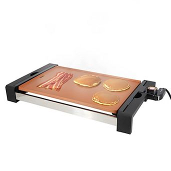MegaChef 21.63 in Non-Stick Coating Copper Electric Grill