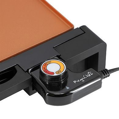 MegaChef 21.63-in. Non-Stick Coating Copper Electric Grill