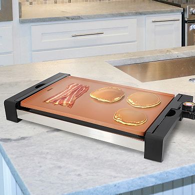MegaChef 21.63-in. Non-Stick Coating Copper Electric Grill