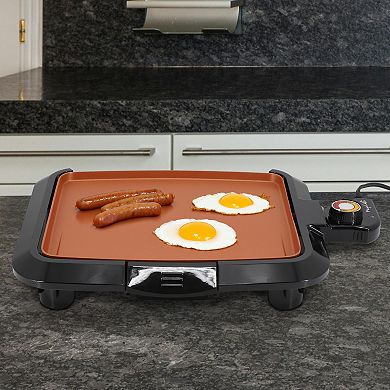 MegaChef 10.63-in. Copper Coating Electric Grill