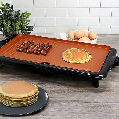 MegaChef 18.89-in. Copper Coating Electric Grill/Griddle
