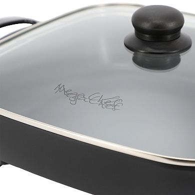 MegaChef 11.81 In. Square Nonstick Electric Countertop Skillet