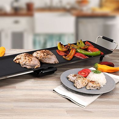 MegaChef 35.43-in. Non-Stick Coating Electric Grill with Drip Tray