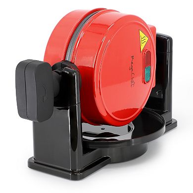 MegaChef Non-Stick Round Electric Flip 5-in. Belgian Waffle Maker