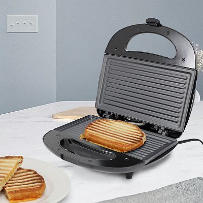 MegaChef Silver Electric Panini Press Grill & Sandwich Maker