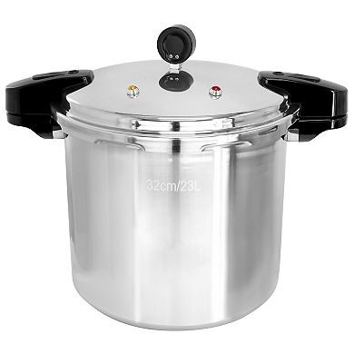 MegaChef 24-qt. Large Capacity Aluminum Stovetop Pressure Cooker/Canner