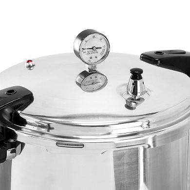 MegaChef 24-qt. Large Capacity Aluminum Stovetop Pressure Cooker/Canner