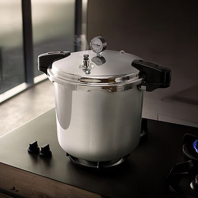 MegaChef 24-qt. Large Capacity Aluminum Stovetop Pressure Cooker/Canner