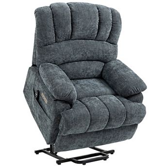 Merax Chenille Power Lift Recliner Chair With 8-point Vibration Massage And Lumbar Heating