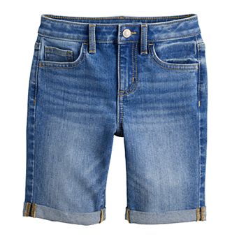 Girls 4-12 Jumping Beans® Mid Rise Bermuda Jean Shorts