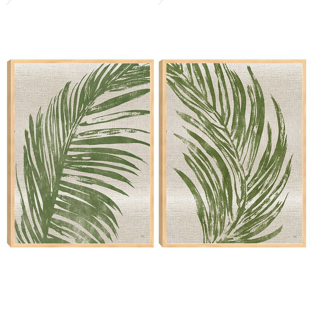 Palm Fronds Wall Art 2-pack Set